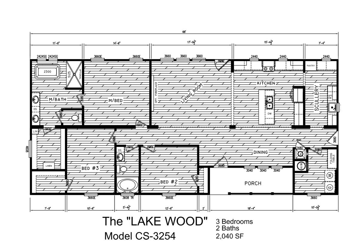 Lake Wood CS-3254