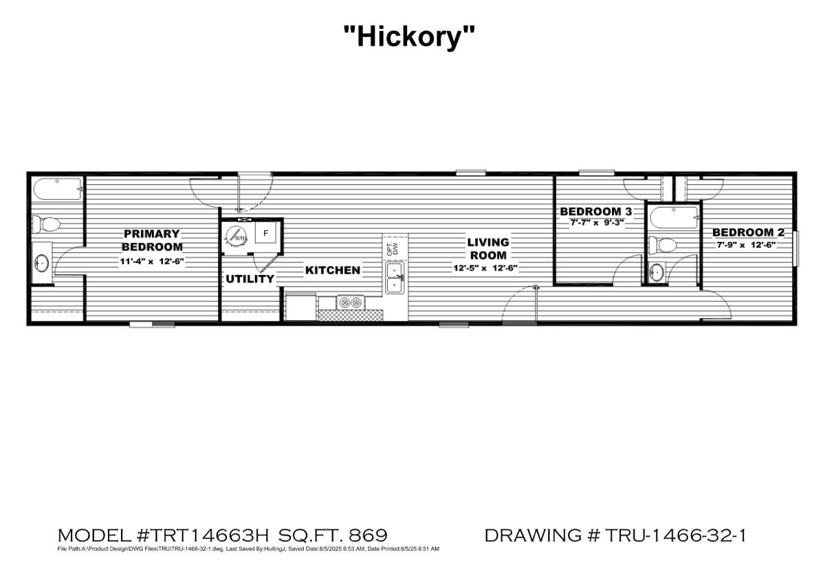 Hickory TRT14663H
